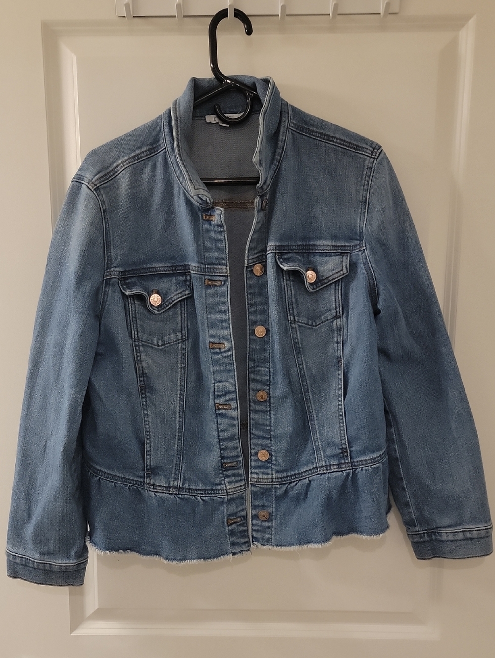 Chicos Jean Jacket W/ Peplum